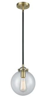Nouveau One Light Mini Pendant in Black Antique Brass (405|284-1S-BAB-G204-8)