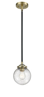 Nouveau LED Mini Pendant in Black Antique Brass (405|284-1S-BAB-G204-6-LED)