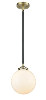 Nouveau One Light Mini Pendant in Black Antique Brass (405|284-1S-BAB-G201-8)