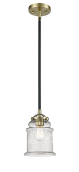 Nouveau One Light Mini Pendant in Black Antique Brass (405|284-1S-BAB-G184)