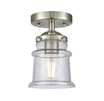 Nouveau One Light Semi-Flush Mount in Brushed Satin Nickel (405|284-1C-SN-G184S)