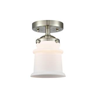 Nouveau One Light Semi-Flush Mount in Brushed Satin Nickel (405|284-1C-SN-G181S)