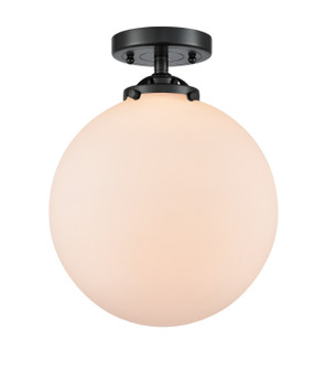 Nouveau One Light Semi-Flush Mount in Oil Rubbed Bronze (405|284-1C-OB-G201-10)