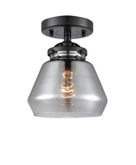 Nouveau One Light Semi-Flush Mount in Oil Rubbed Bronze (405|284-1C-OB-G173)