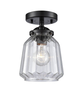 Nouveau LED Semi-Flush Mount in Oil Rubbed Bronze (405|284-1C-OB-G142-LED)