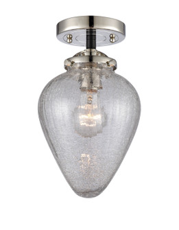Nouveau One Light Semi-Flush Mount in Black Polished Nickel (405|284-1C-BPN-G165)