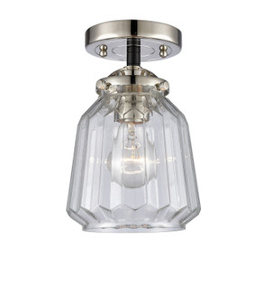 Nouveau LED Semi-Flush Mount in Black Polished Nickel (405|284-1C-BPN-G142-LED)
