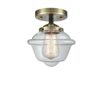 Nouveau One Light Semi-Flush Mount in Black Antique Brass (405|284-1C-BAB-G532)