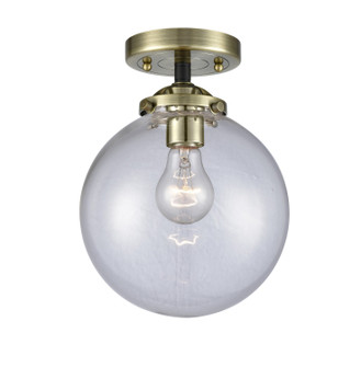 Nouveau LED Semi-Flush Mount in Black Antique Brass (405|284-1C-BAB-G202-8-LED)
