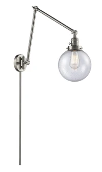 Franklin Restoration One Light Swing Arm in Brushed Satin Nickel (405|238-SN-G204-8)