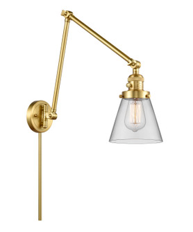 Franklin Restoration One Light Swing Arm in Satin Gold (405|238-SG-G62)