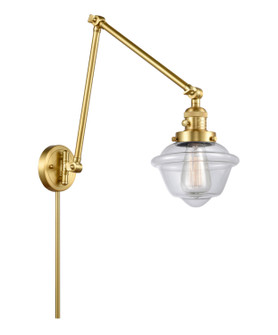 Franklin Restoration One Light Swing Arm in Satin Gold (405|238-SG-G532)
