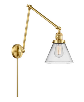 Franklin Restoration One Light Swing Arm in Satin Gold (405|238-SG-G42)