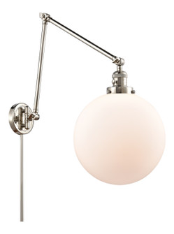 Franklin Restoration One Light Swing Arm in Polished Nickel (405|238-PN-G201-12)