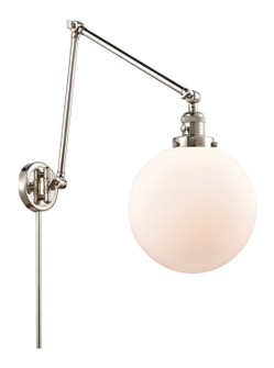 Franklin Restoration One Light Swing Arm in Polished Nickel (405|238-PN-G201-10)