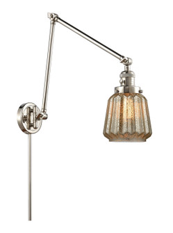 Franklin Restoration One Light Swing Arm in Polished Nickel (405|238-PN-G146)