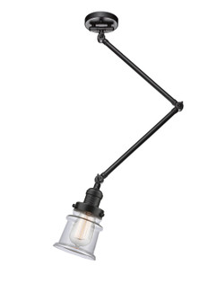 Franklin Restoration One Light Semi-Flush Mount in Polished Nickel (405|238C-PN-G182S)