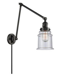 Franklin Restoration LED Swing Arm in Matte Black (405|238-BK-G184-LED)