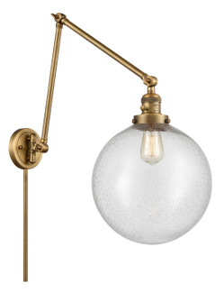 Franklin Restoration One Light Swing Arm in Brushed Brass (405|238-BB-G204-12)