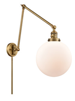 Franklin Restoration One Light Swing Arm in Brushed Brass (405|238-BB-G201-10)
