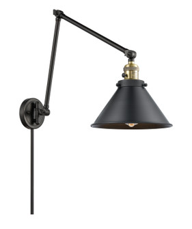Franklin Restoration One Light Swing Arm in Black Antique Brass (405|238-BAB-M10-BK)