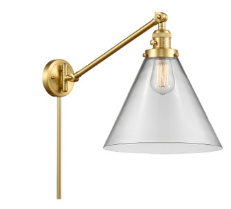 Franklin Restoration One Light Swing Arm in Satin Gold (405|237-SG-G42-L)