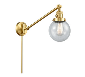 Franklin Restoration One Light Swing Arm in Satin Gold (405|237-SG-G204-6)