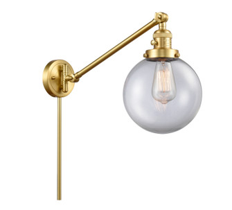 Franklin Restoration One Light Swing Arm in Satin Gold (405|237-SG-G202-8)