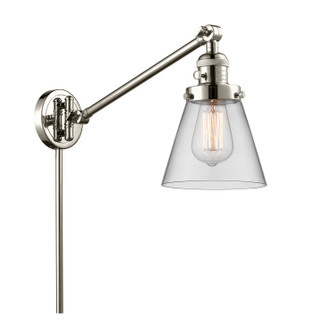 Franklin Restoration One Light Swing Arm Lamp in Polished Nickel (405|237-PN-G62)