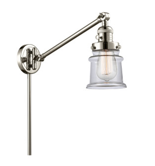 Franklin Restoration One Light Swing Arm in Polished Nickel (405|237-PN-G182S)