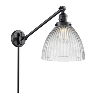 Franklin Restoration One Light Swing Arm in Matte Black (405|237-BK-G222)
