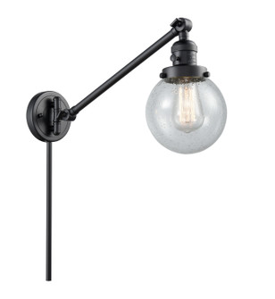 Franklin Restoration One Light Swing Arm in Matte Black (405|237-BK-G204-6)