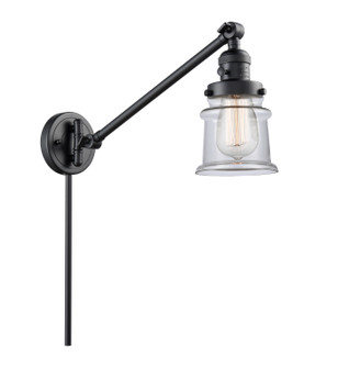 Franklin Restoration One Light Swing Arm in Matte Black (405|237-BK-G182S)