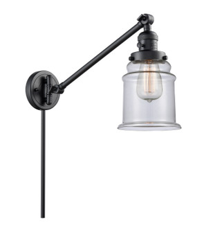 Franklin Restoration One Light Swing Arm in Matte Black (405|237-BK-G182)