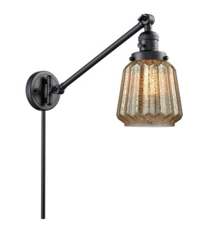 Franklin Restoration LED Swing Arm Lamp in Matte Black (405|237-BK-G146-LED)