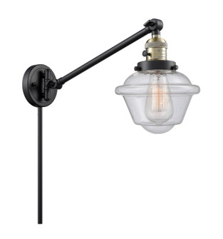 Franklin Restoration One Light Swing Arm in Black Antique Brass (405|237-BAB-G534)