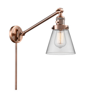 Franklin Restoration LED Swing Arm Lamp in Antique Copper (405|237-AC-G62-LED)
