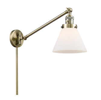 Franklin Restoration One Light Swing Arm Lamp in Antique Brass (405|237-AB-G41)