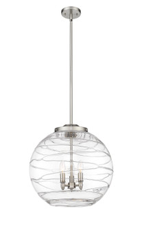 Ballston Three Light Pendant in Brushed Satin Nickel (405|221-3S-SN-G1213-18)