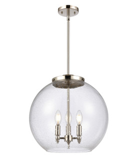 Ballston Three Light Pendant in Polished Nickel (405|221-3S-PN-G124-16)