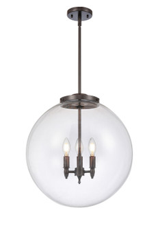 Franklin Restoration LED Pendant in Oil Rubbed Bronze (405|221-3S-OB-G202-18-LED)