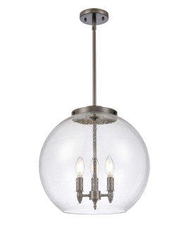 Ballston Three Light Pendant in Oil Rubbed Bronze (405|221-3S-OB-G124-16)