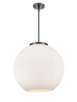 Ballston Three Light Pendant in Matte Black (405|221-3S-BK-G121-18)
