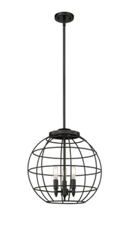 Essex Three Light Pendant in Matte Black (405|221-3S-BK-CE-16-BK)