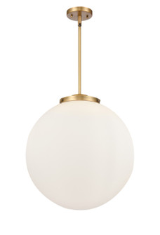 Franklin Restoration Three Light Pendant in Brushed Brass (405|221-3S-BB-G201-18)