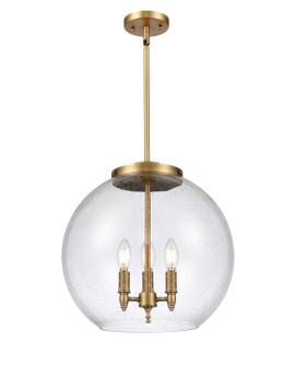 Ballston Three Light Pendant in Brushed Brass (405|221-3S-BB-G124-16)