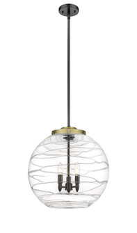 Essex LED Pendant in Black Antique Brass (405|221-3S-BAB-G1213-18-LED)