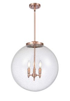 Franklin Restoration Three Light Pendant in Antique Copper (405|221-3S-AC-G204-18)