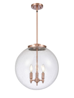 Essex Three Light Pendant in Antique Copper (405|221-3S-AC-G204-16)