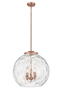 Ballston Three Light Pendant in Antique Copper (405|221-3S-AC-G1215-18)